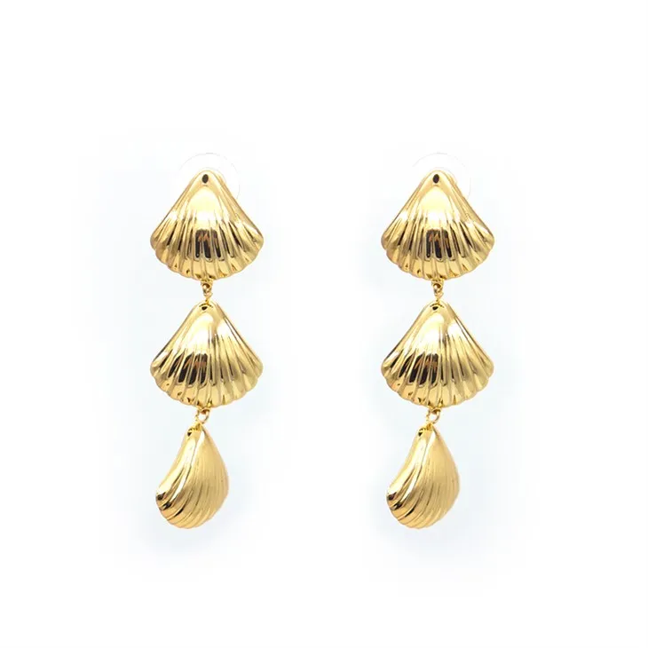 Gold Statement Climber Eyrnalokkar