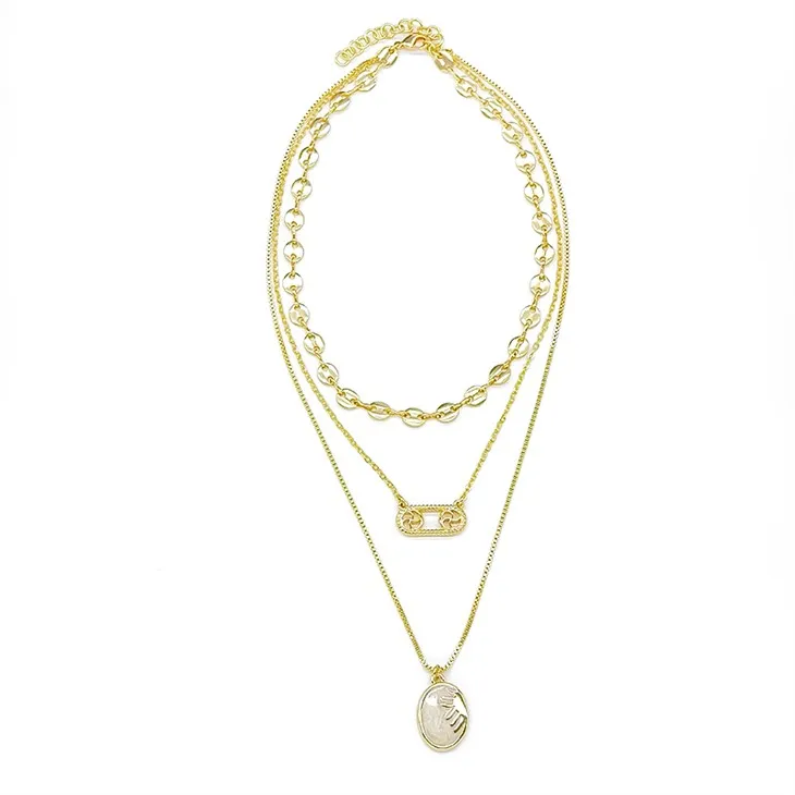 Gull Zodiac Layered Hálsmen