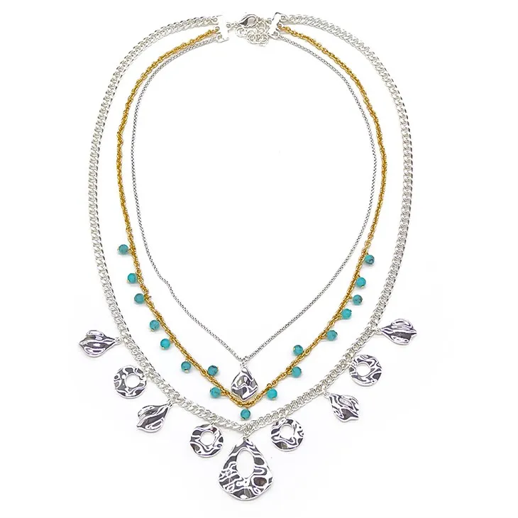 Lagskipt keðjuhálsmen sett